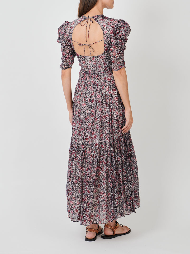 Isabel Marant Sichellia Dress in Crushed Berry