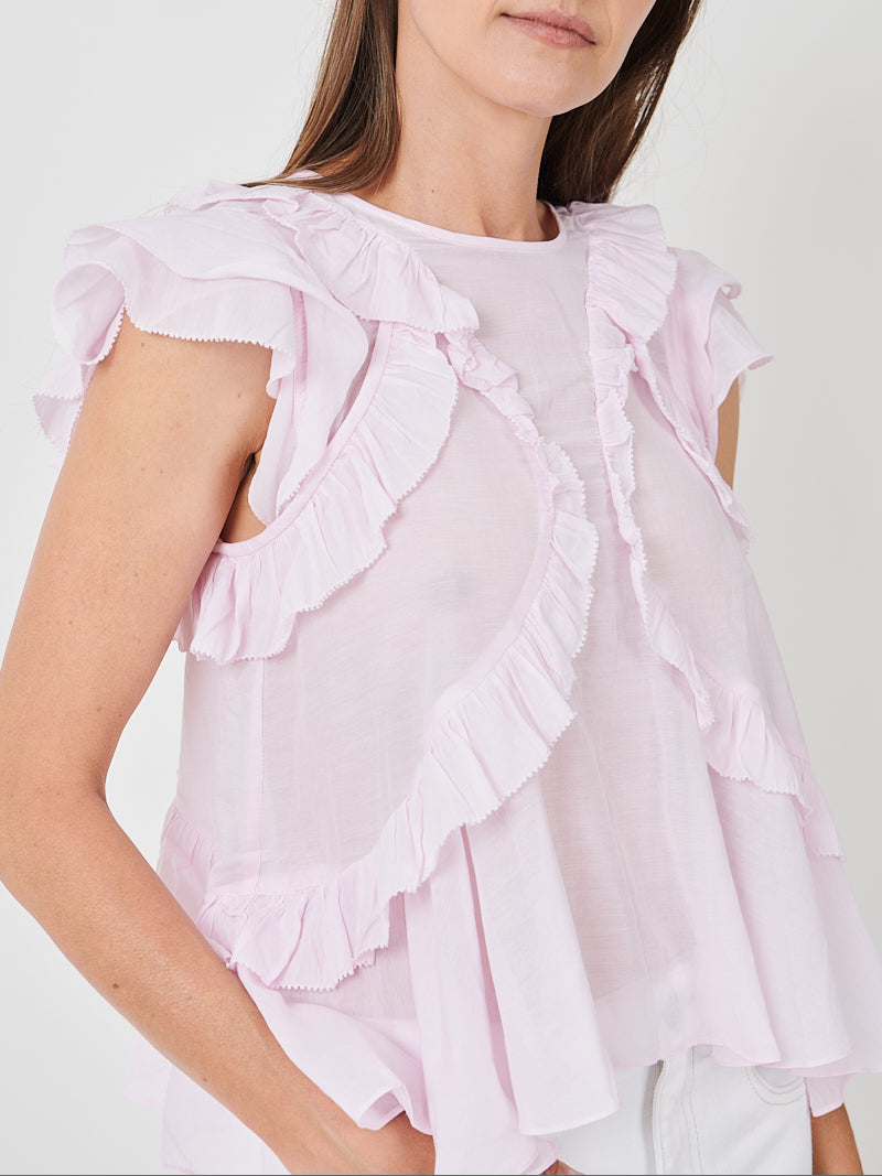 Nalou Top in Light Pink