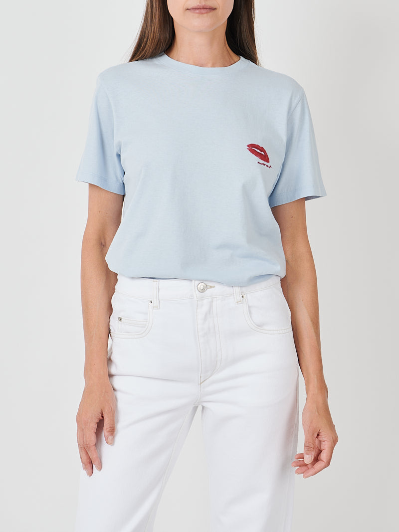 Isabel Marant Zewel Tee in Powder Blue