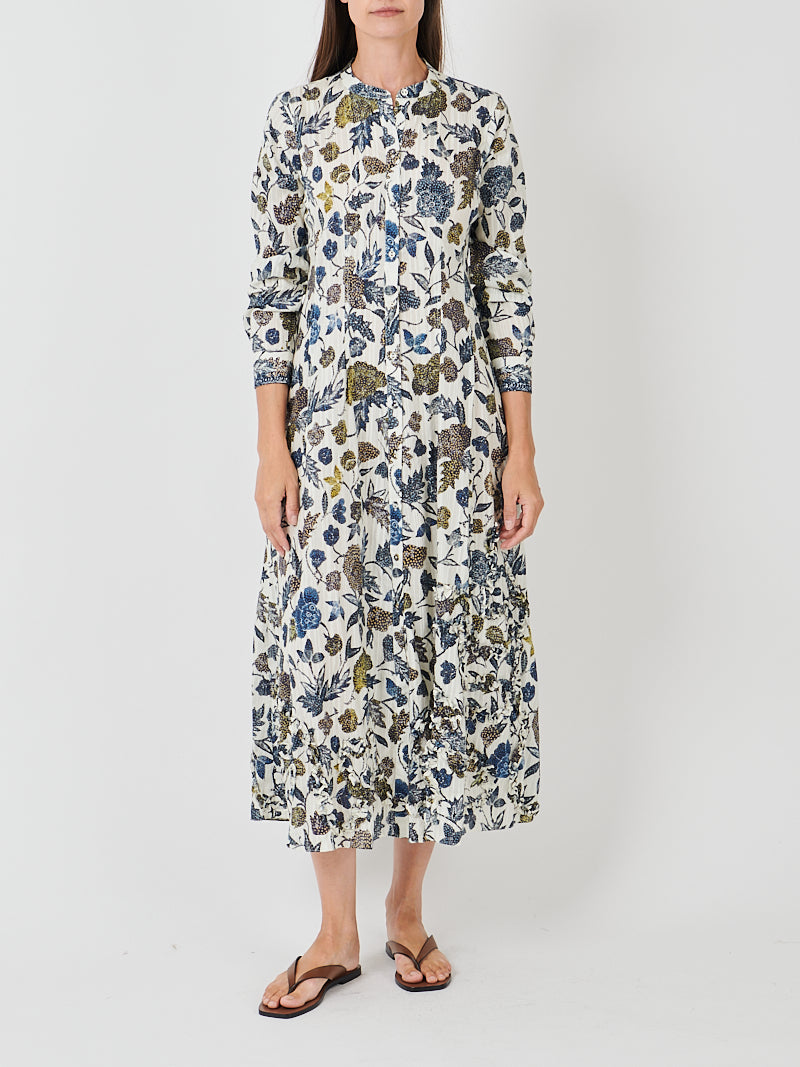 Ulla Johnson Laurentine Long Sleeve Dress in Porcelain