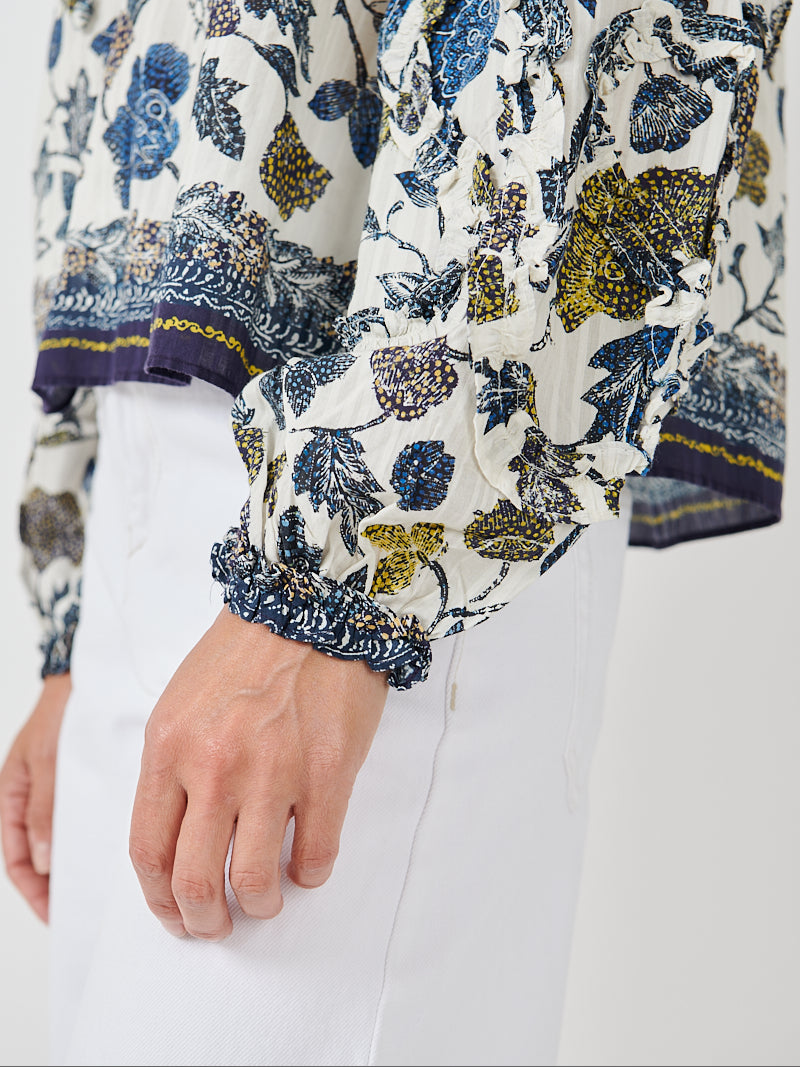 Azrou Blouse in Porcelain