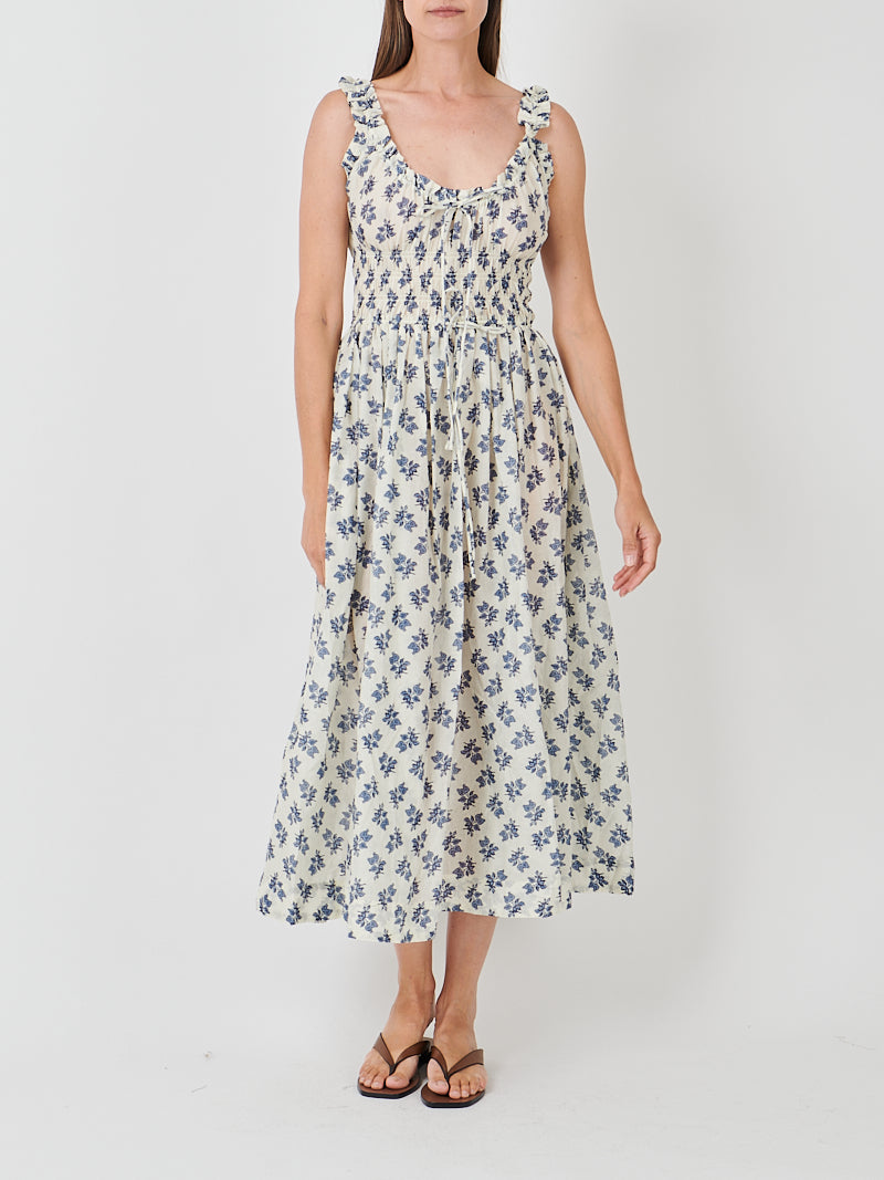 Doen Emmaretta Dress in Creme Pomegranate Bloom