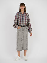 Isabel Marant Vandy Skirt in Light Grey