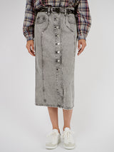 Isabel Marant Vandy Skirt in Light Grey