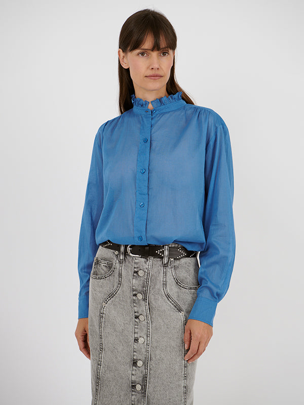 Isabel Marant Etoile Gamble Top in Azure