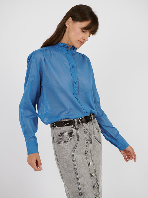 Isabel Marant Etoile Gamble Top in Azure