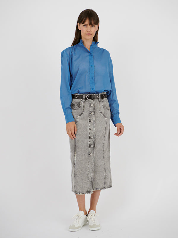 Isabel Marant Etoile Gamble Top in Azure