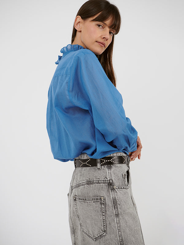 Isabel Marant Etoile Gamble Top in Azure