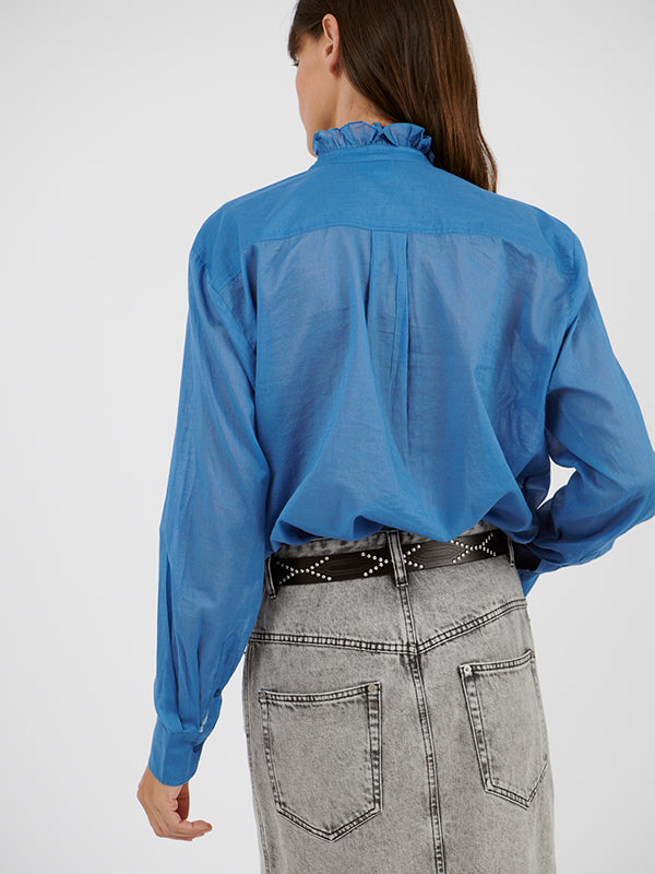 Isabel Marant Etoile Gamble Top in Azure
