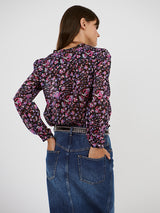 Isabel Marant Etoile Maria Top in Midnight/Pink