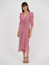 Isabel Marant Albini Dress in Fuschia