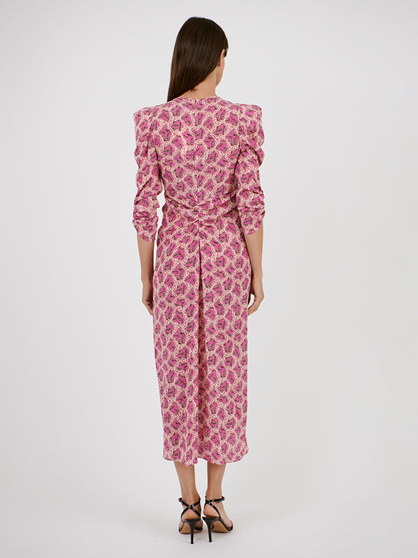 Isabel Marant Albini Dress in Fuschia