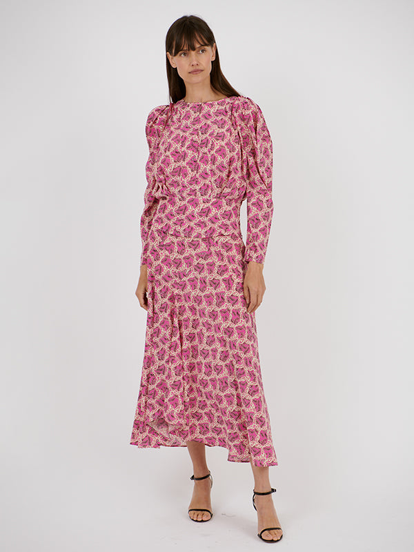 Isabel Marant Zarga Top in Fuschia