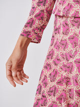 Isabel Marant Zarga Top in Fuschia