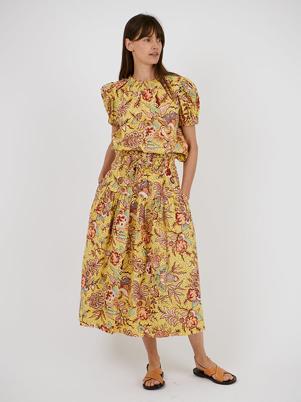 Ulla Johnson Frances Top in Calla Lily