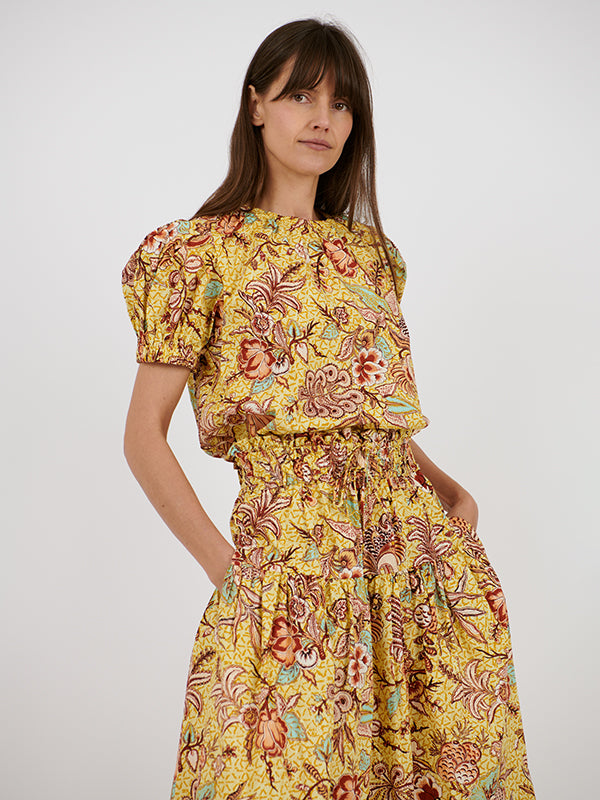 Ulla Johnson Frances Top in Calla Lily