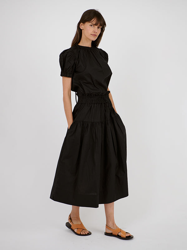 Ulla Johnson Kyra Skirt in Noir