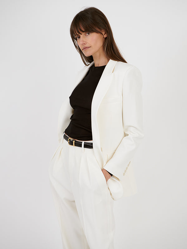 Nili Lotan Diane Blazer in Ivory