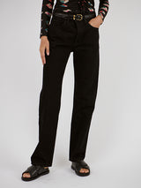 Nili Lotan Smith Jean in Distressed Black