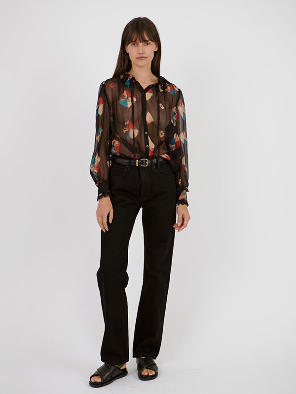 Ulla Johnson Pippa Blouse in Nocturne