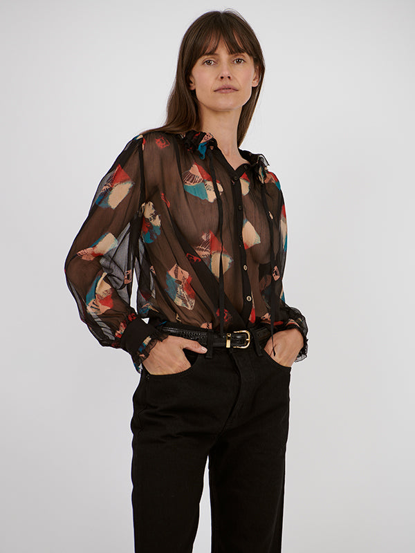 Ulla Johnson Pippa Blouse in Nocturne