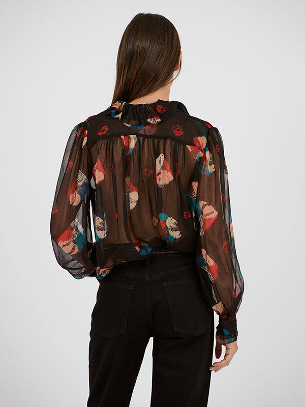 Ulla Johnson Pippa Blouse in Nocturne