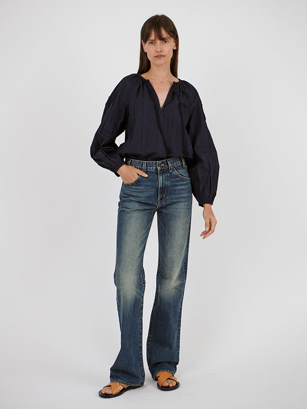 Ulla Johnson Juliette Blouse in Midnight