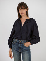 Ulla Johnson Juliette Blouse in Midnight