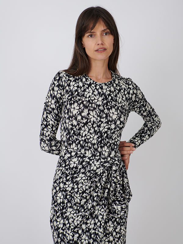 Isabel Marant Lisy Dress in Black/White
