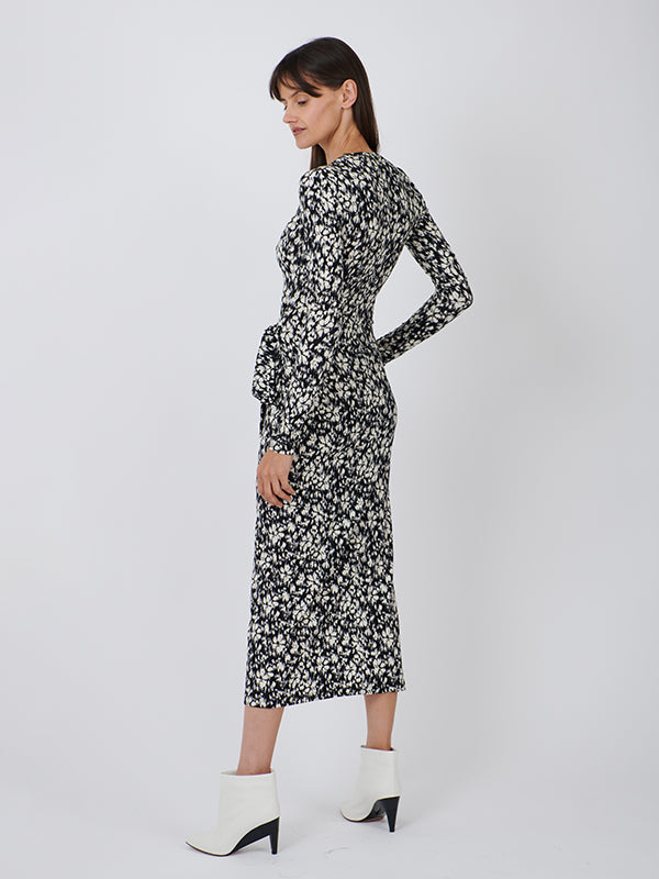 Isabel Marant Lisy Dress in Black/White