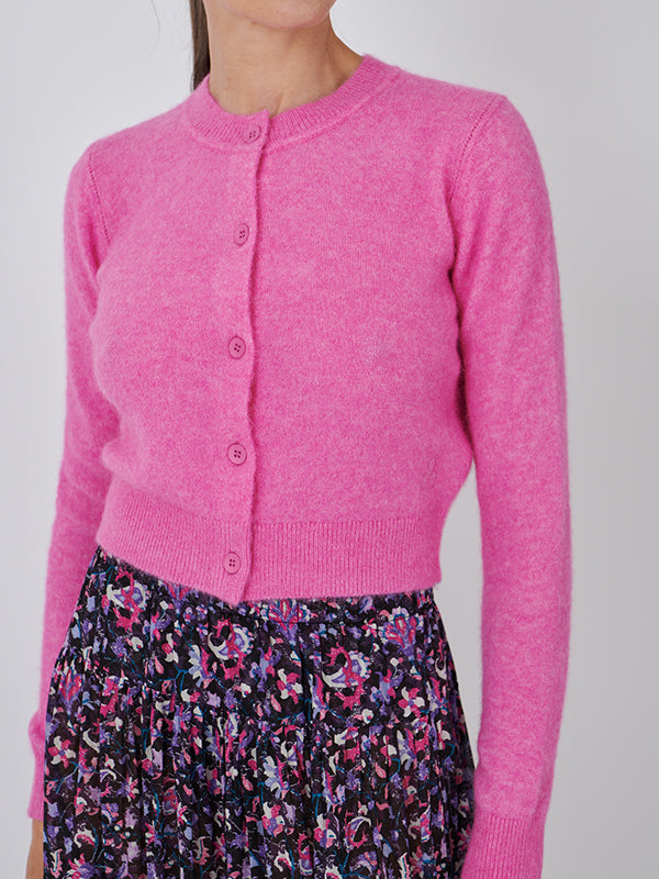 Isabel Marant Etoile Nita Cardigan in Fluo Pink