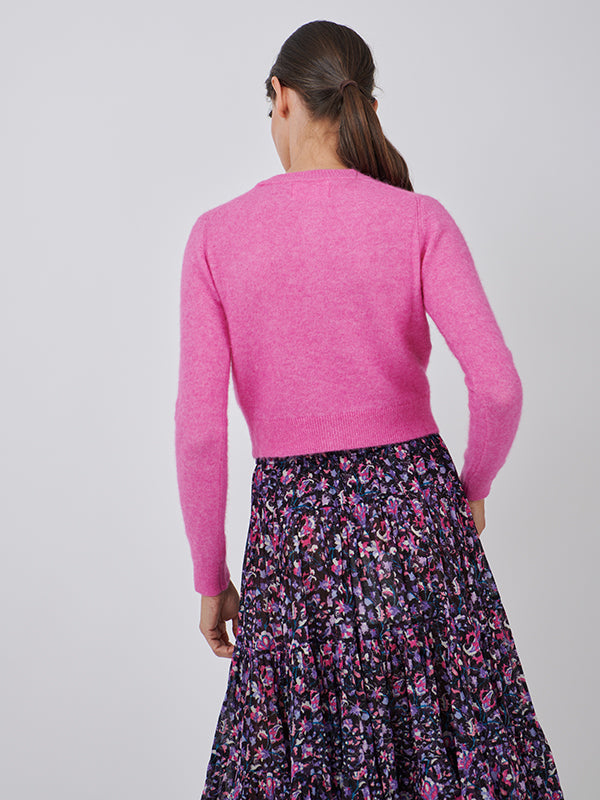 Isabel Marant Etoile Nita Cardigan in Fluo Pink