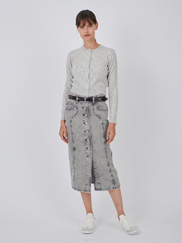 Isabel Marant Etoile Nita Cardigan in Light Grey