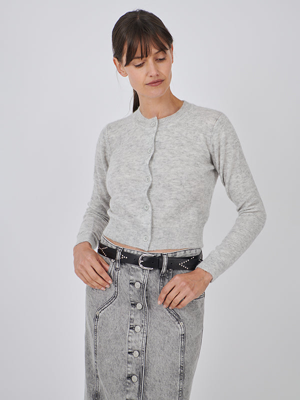 Isabel Marant Etoile Nita Cardigan in Light Grey
