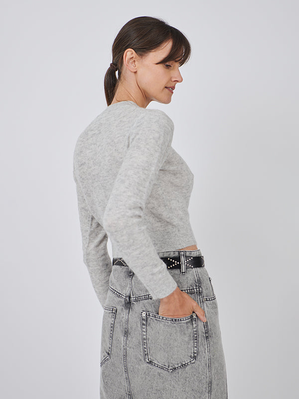 Isabel Marant Etoile Nita Cardigan in Light Grey