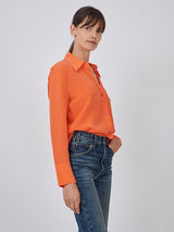 quipment Leona Shirt in Nasturtium