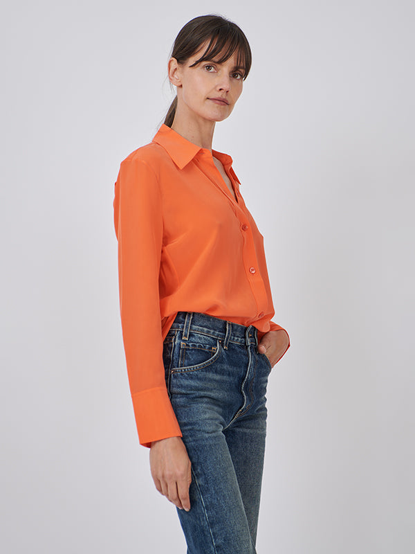 quipment Leona Shirt in Nasturtium