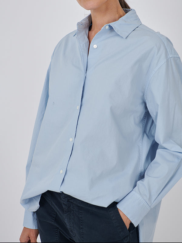 Nili Lotan Yorke Shirt in Light Blue