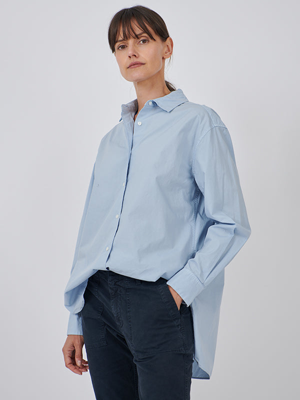 Nili Lotan Yorke Shirt in Light Blue