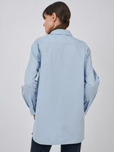 Nili Lotan Yorke Shirt in Light Blue