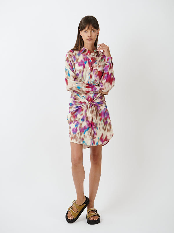 Isabel Marant Etoile | Nueva Dress in Beige Raspberry