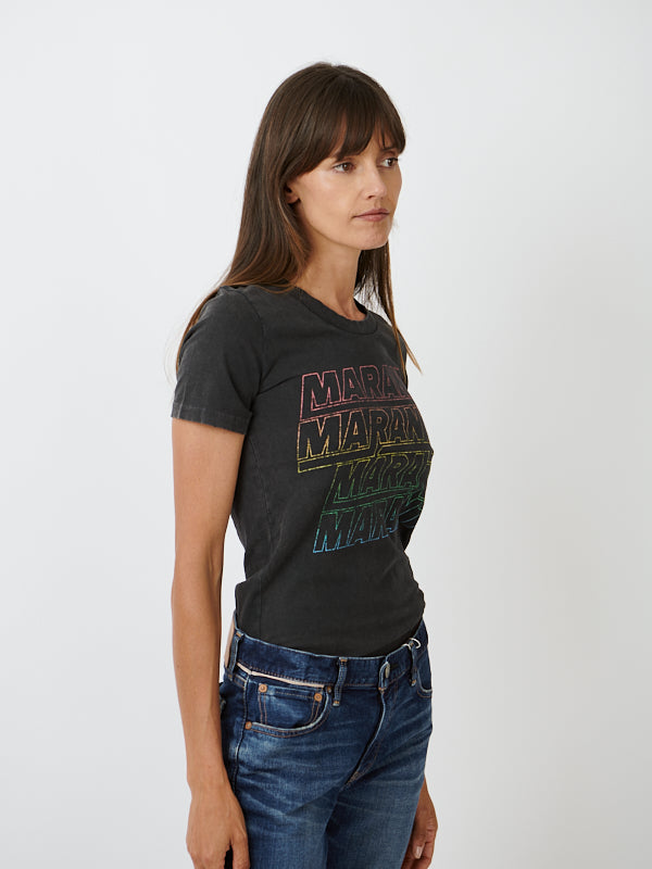 Isabel Marant Etoile | Ziliani Tee Shirt in Faded Black