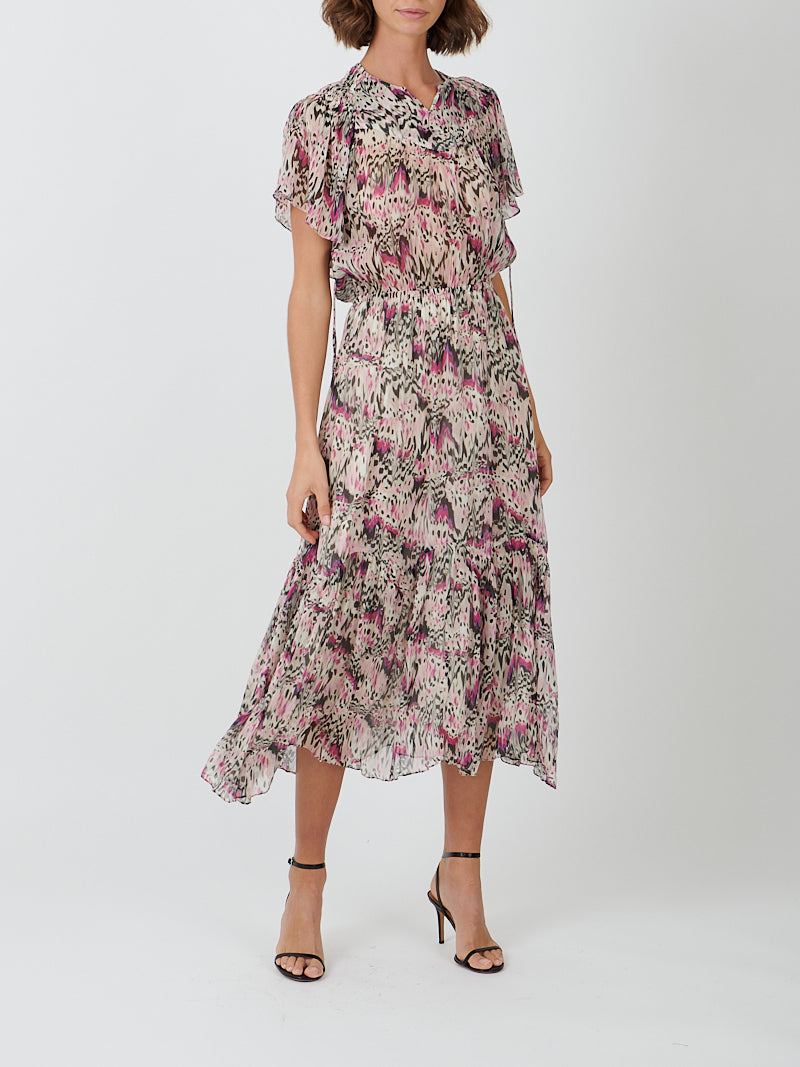 Isabel Marant Odelia Dress in Pink