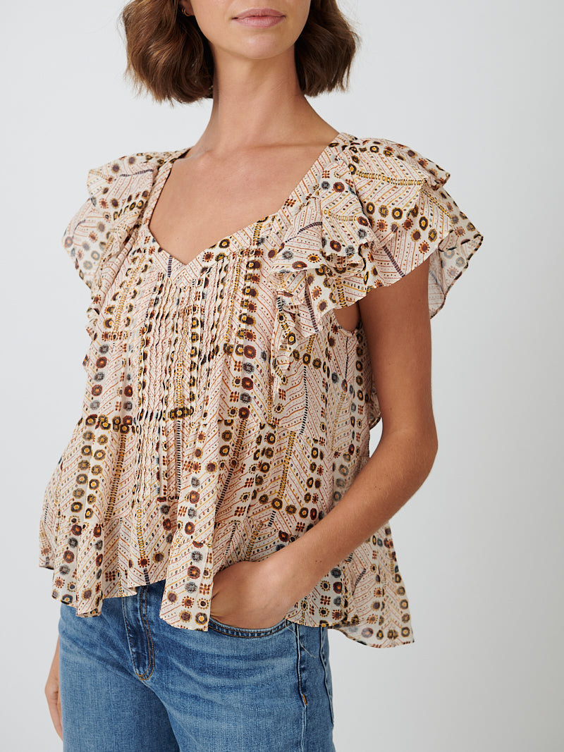 Marant Etoile | Madrana Top in Ecru