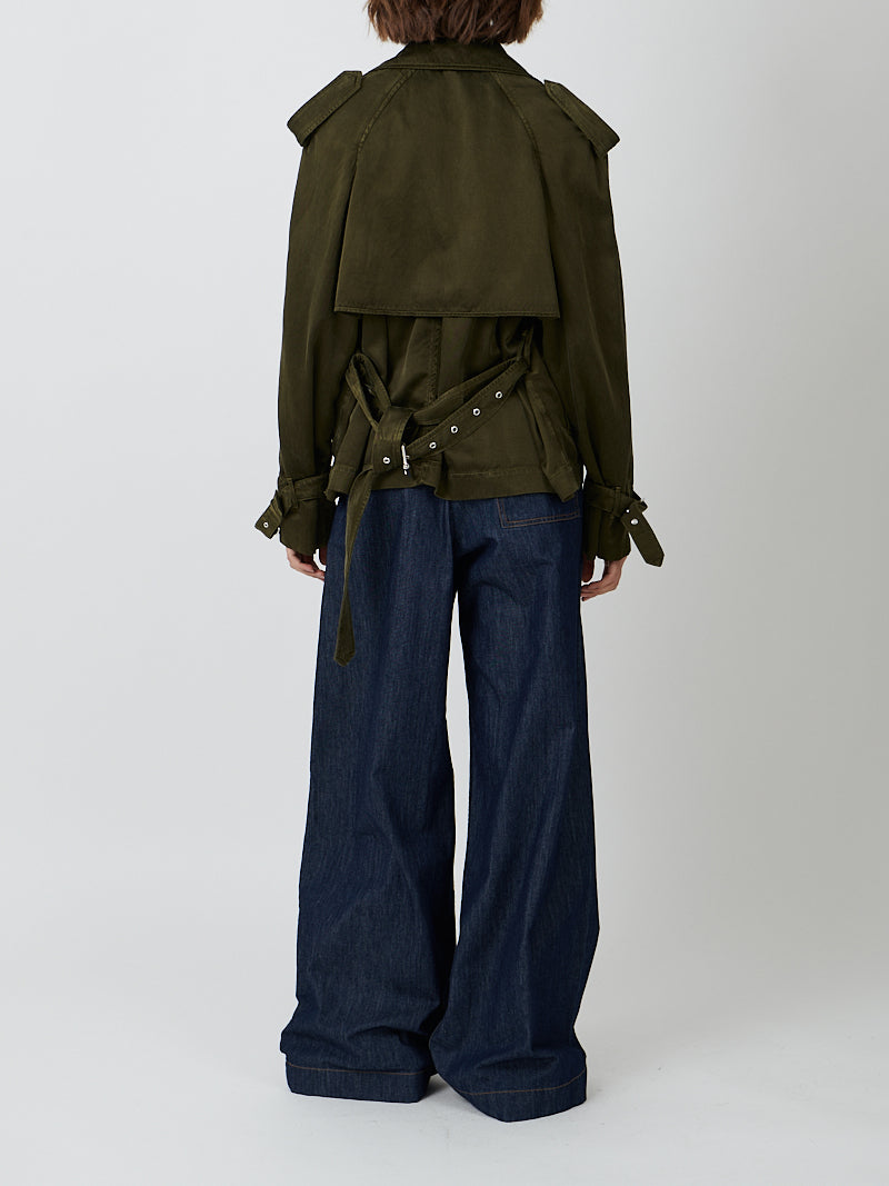 Risto Short Coat in Khaki