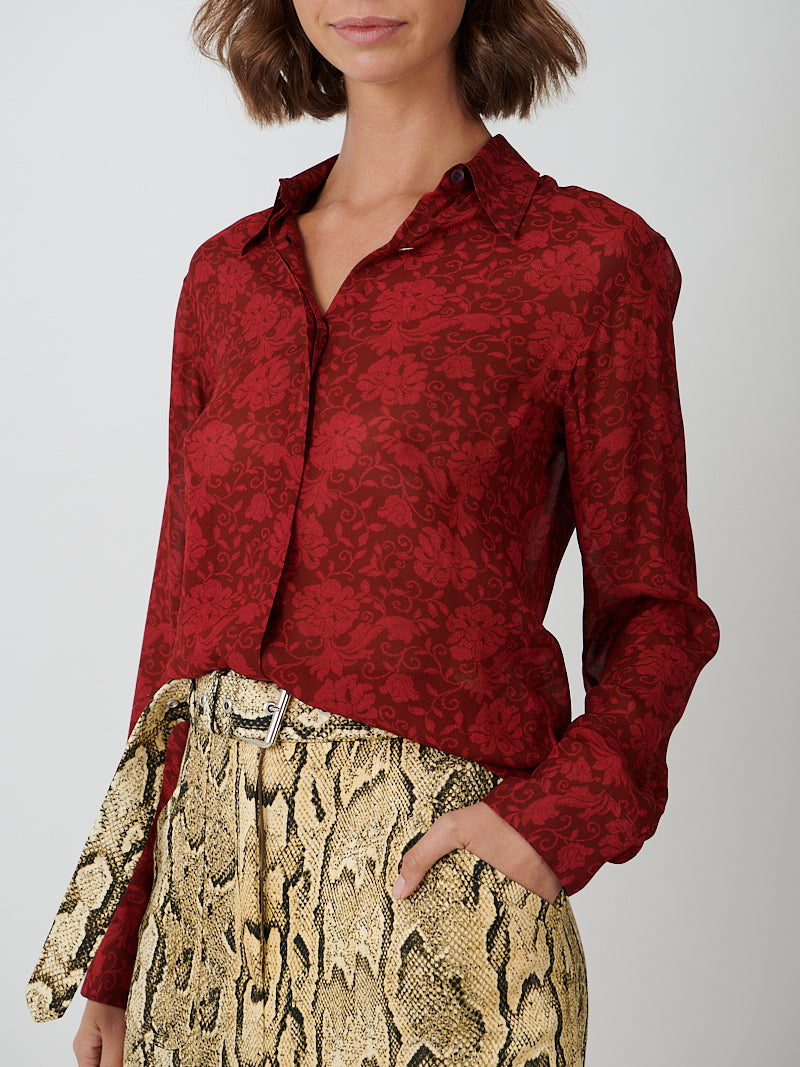 Chowy Printed Shirt in Cherry Floral