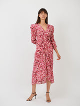 Isabel Marant Albini Dress in Raspberry