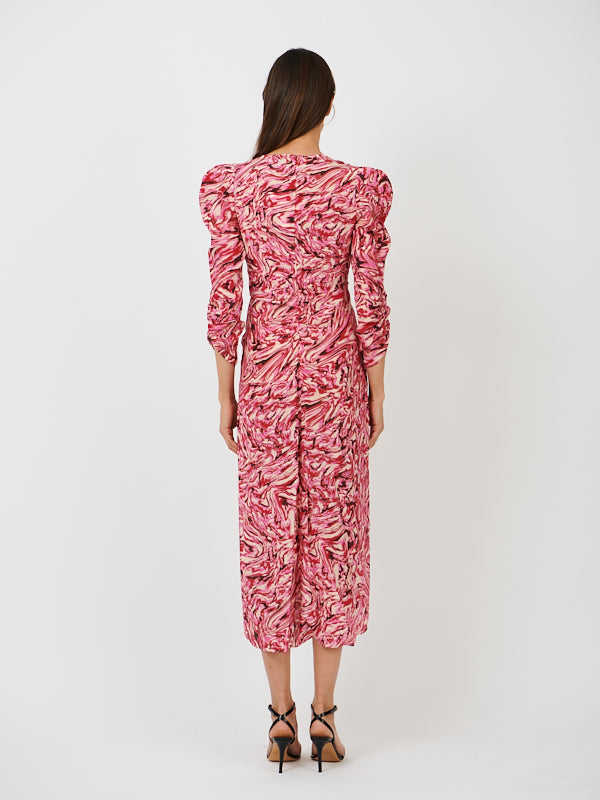 Isabel Marant Albini Dress in Raspberry