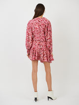Isabel Marant Tharya Dress in Raspberry