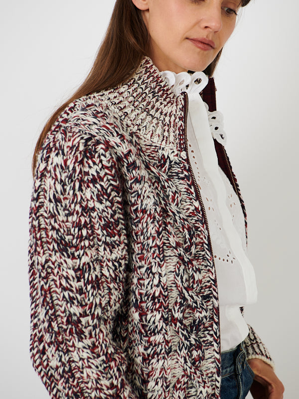 Isabel Marant | Romane Cardigan in Burgundy